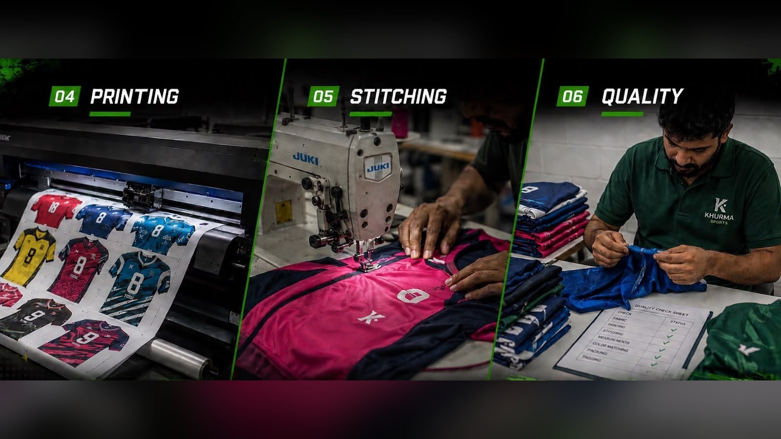 Khurma Sports stitching floor