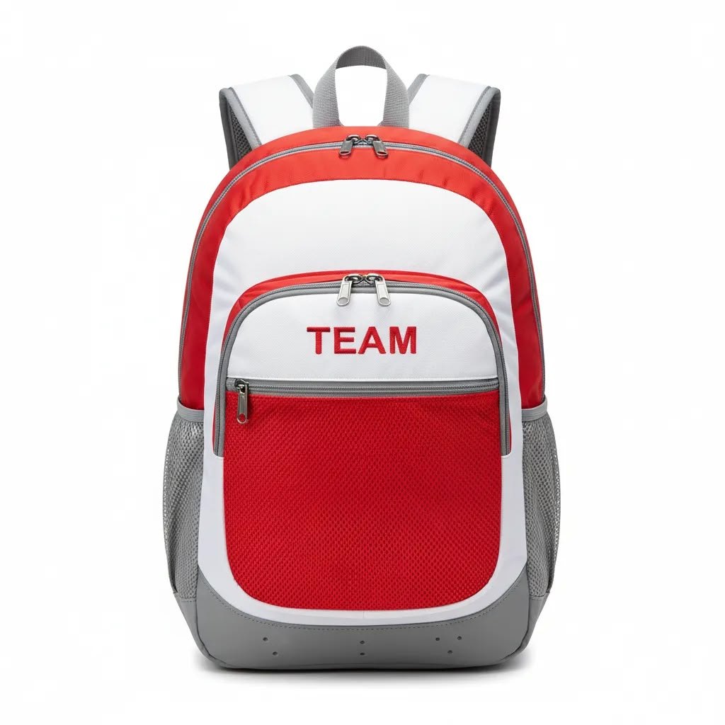 Shoulder Bag — Red / White