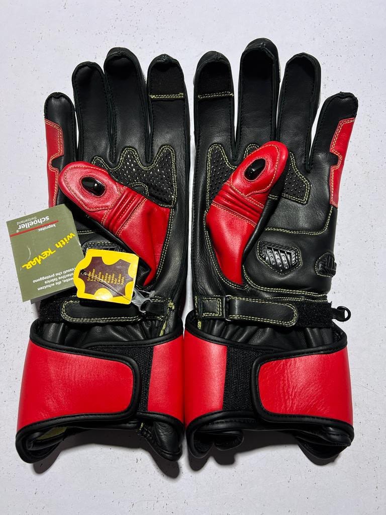 Kevlar Racing Gloves — Red / Black
