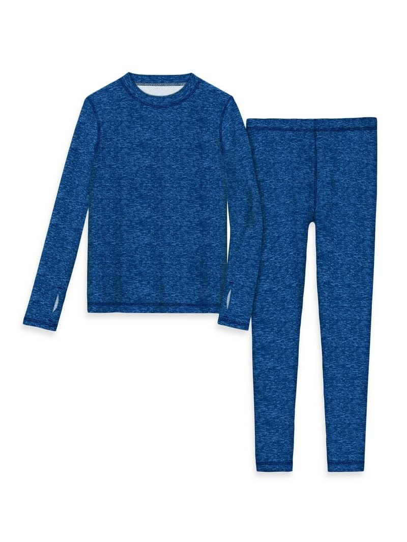 Base Layer Set — Blue Heather