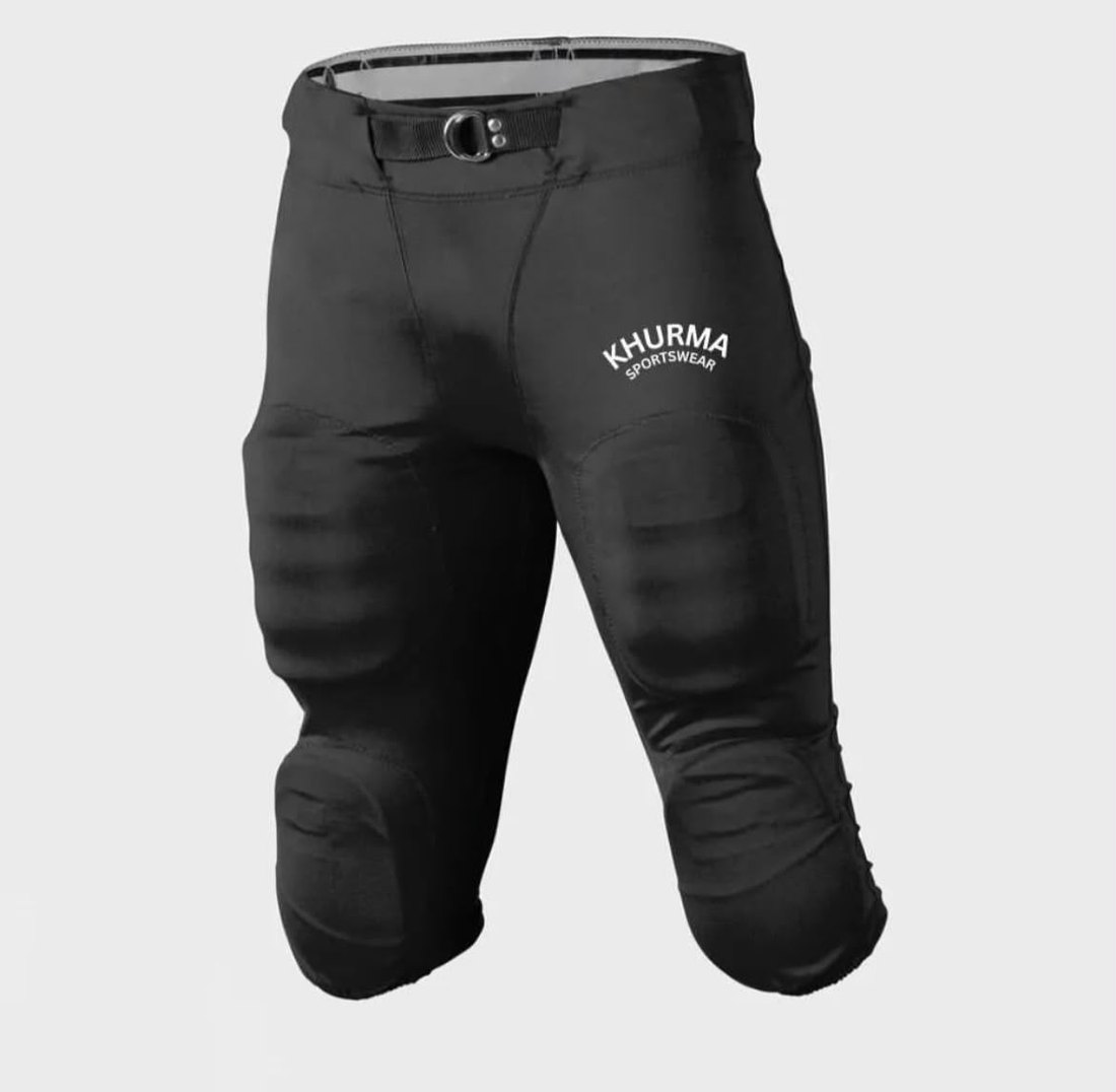 Padded Compression Pants — Black