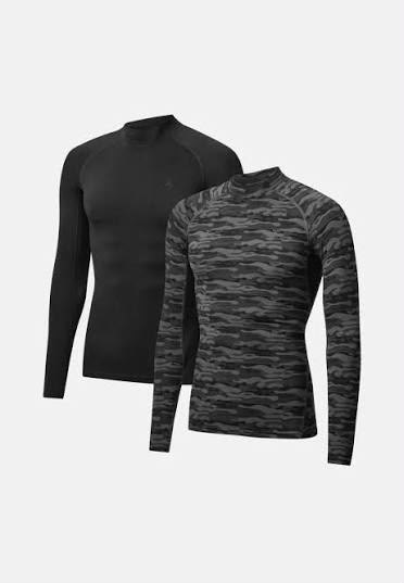Compression Top — Black / Camo (2-Pack)