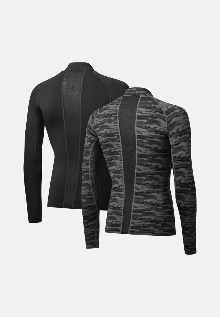 Compression Top — Black / Camo