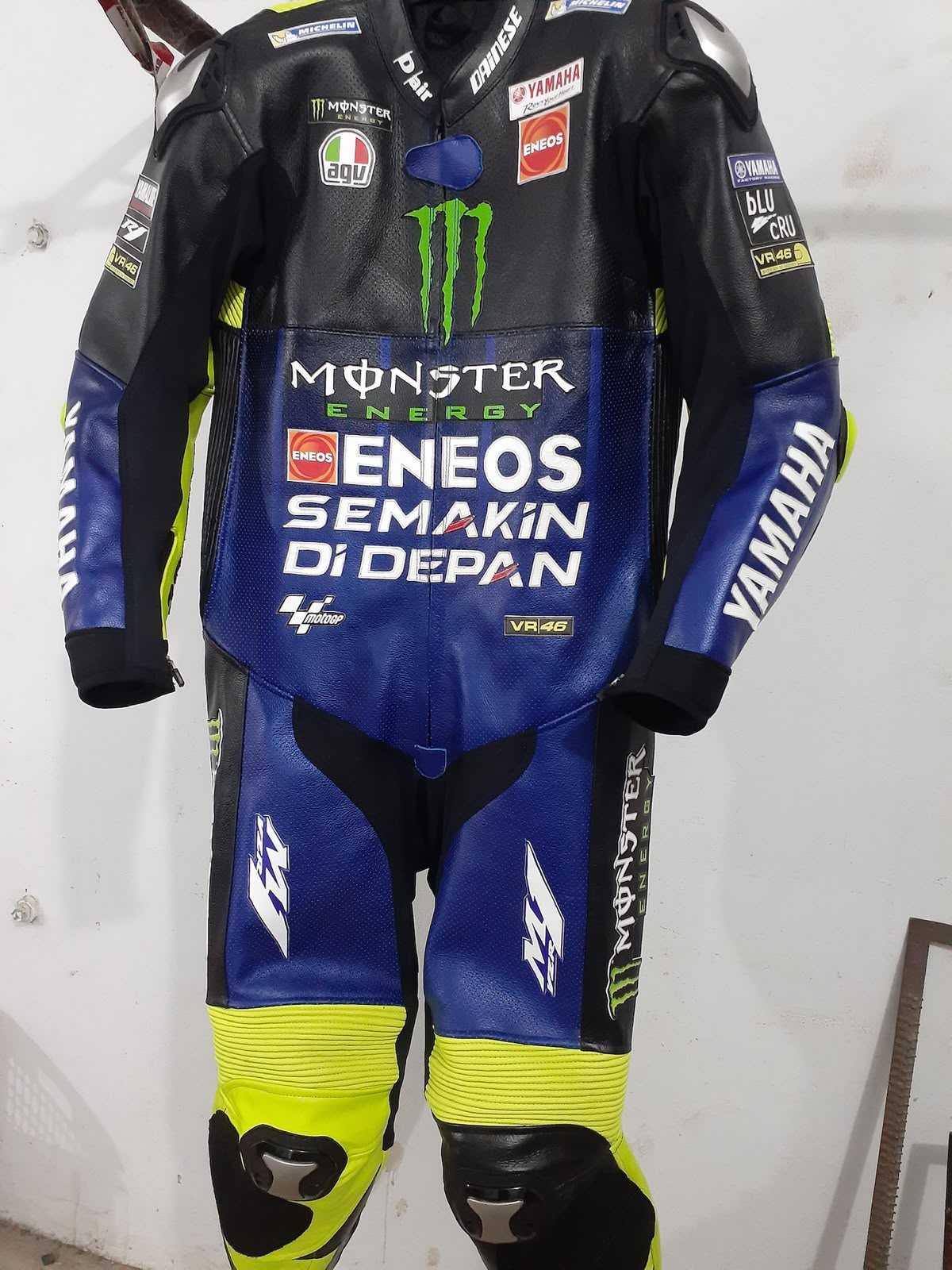 One-Piece Race Suit — Blue / Fluoro Team Livery