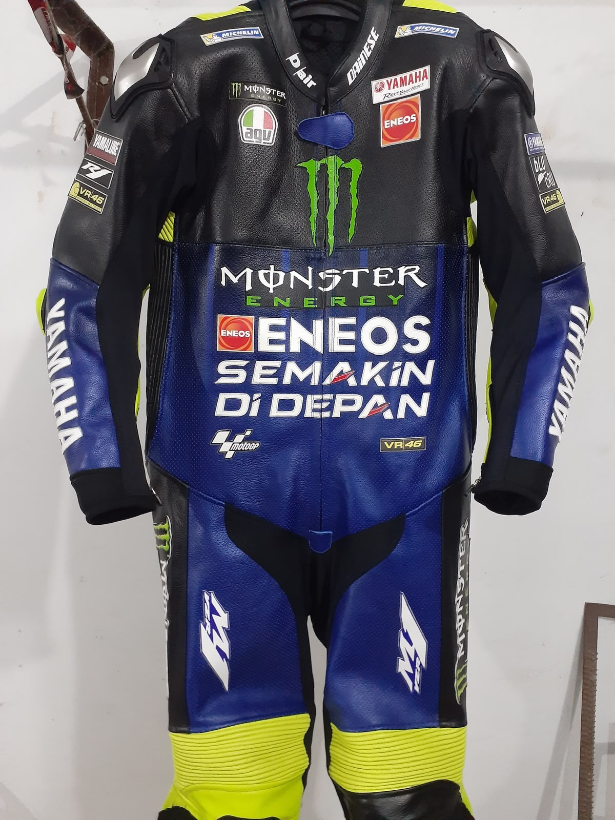 One-Piece Race Suit — Blue / Black Team Livery