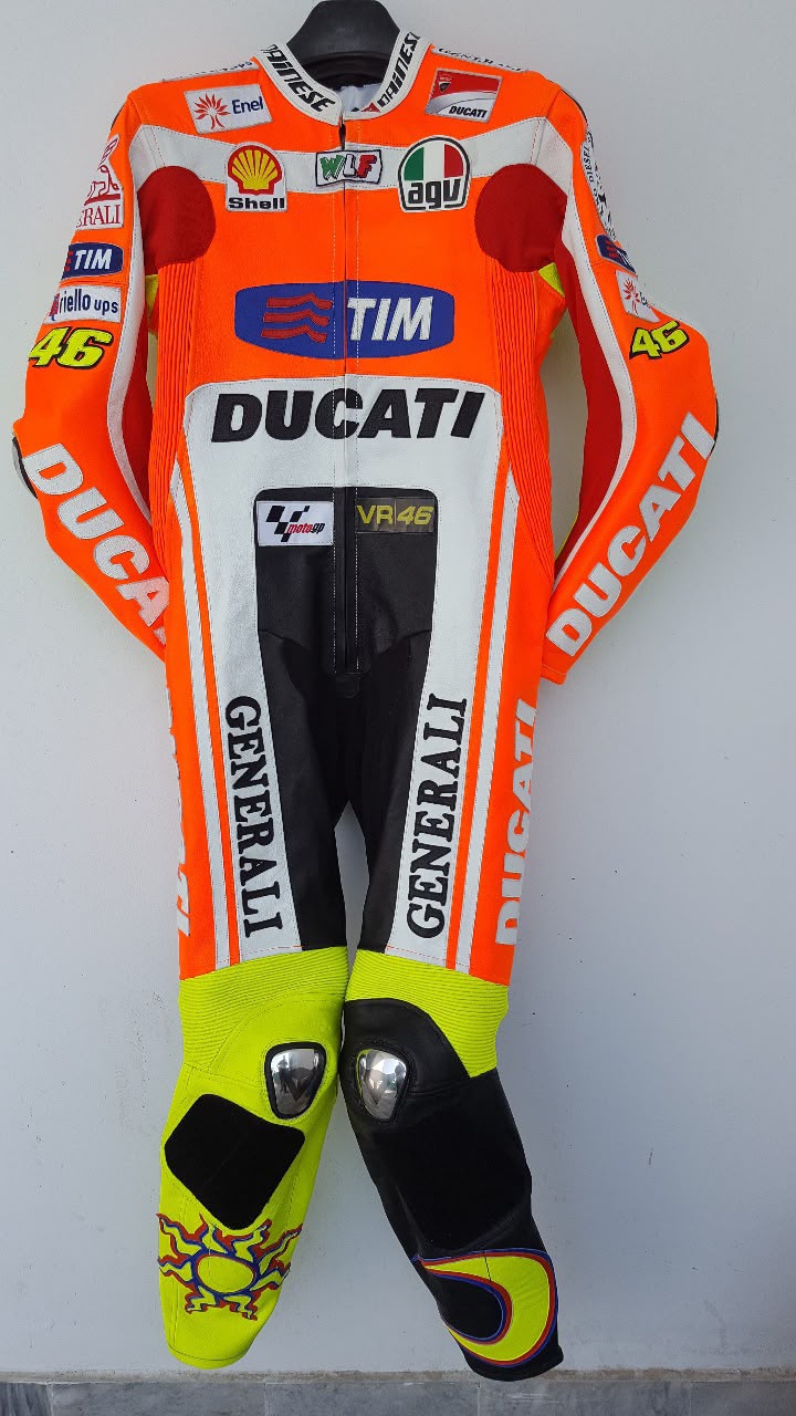 One-Piece Race Suit — Orange / White Team Livery