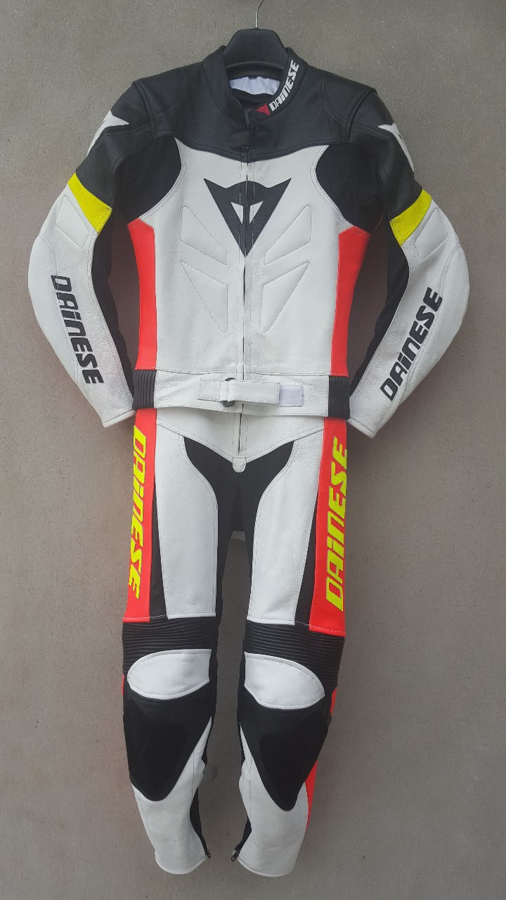 Two-Piece Racing Suit — White / Red / Yellow