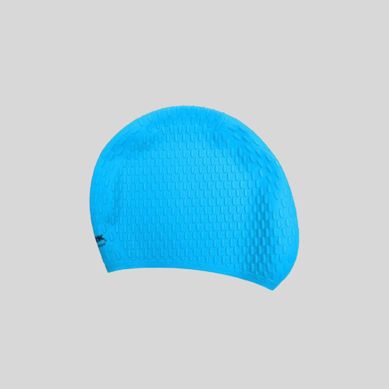 Swimming Cap — Bubble, Aqua Blue