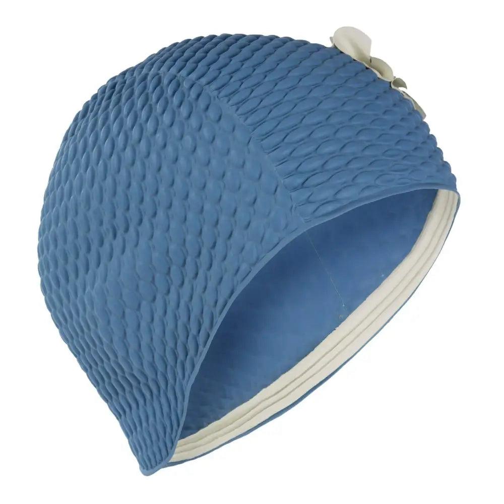 Swimming Cap — Bubble, Steel Blue